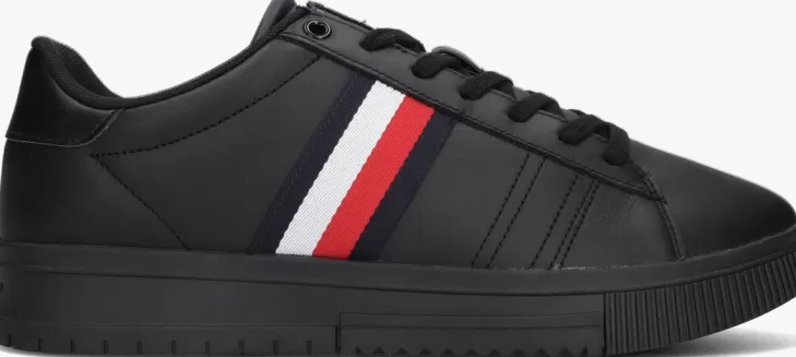 Clearance TOMMY HILFIGER E Lage Sneakers Supercup Zwart