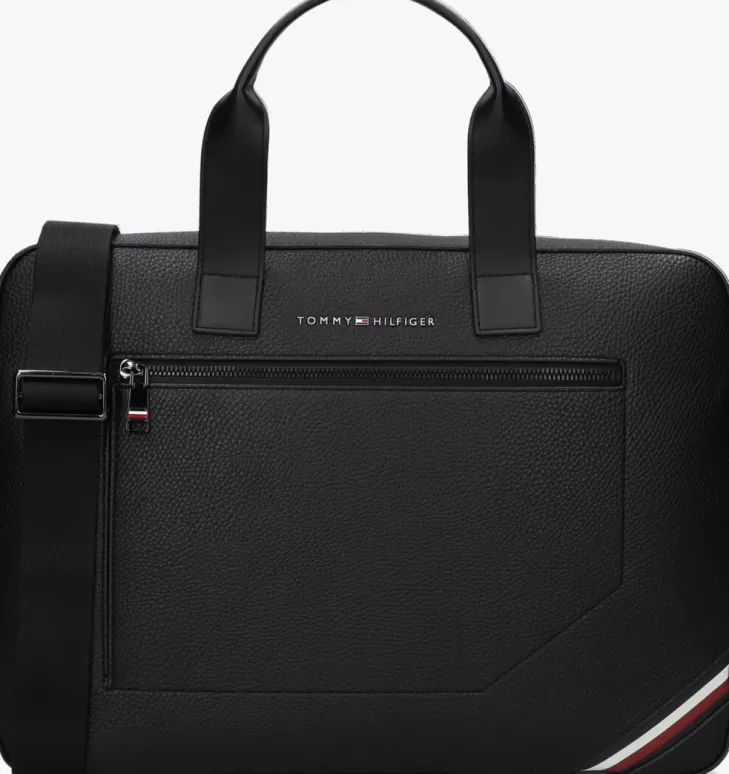 Fashion TOMMY HILFIGER E Laptoptas Th Central Slim Computer Bag Zwart