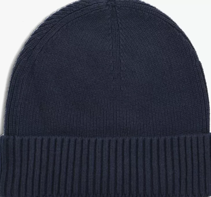 New TOMMY HILFIGER E Muts Essential Flag Beanie Blauw