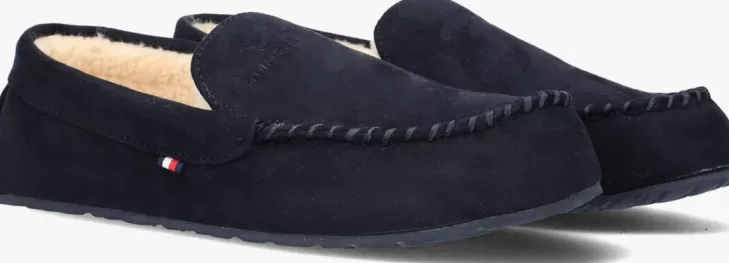 Best TOMMY HILFIGER E Pantoffels Hilfiger Driver Homeslipper Blauw