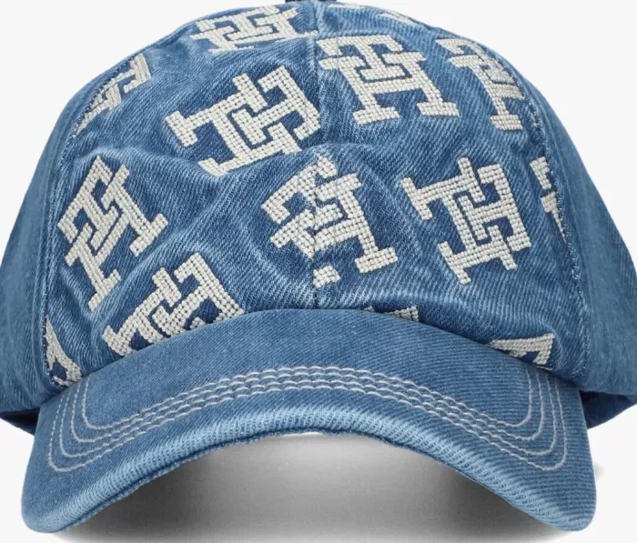 Dames TOMMY HILFIGER Petten^E Pet Iconic Monogram Cap Denim