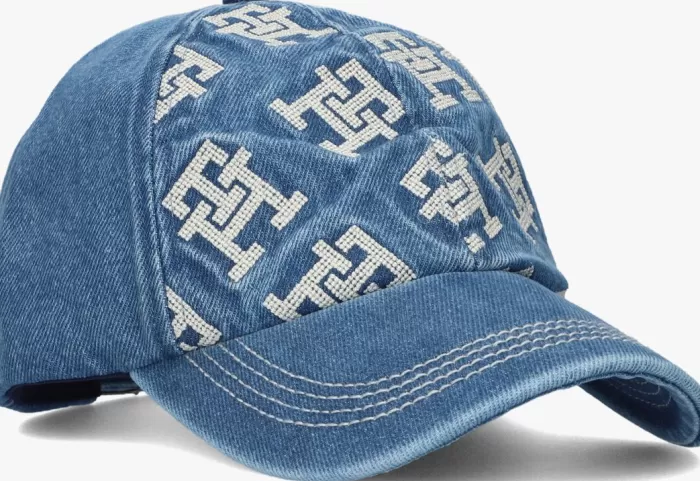 Dames TOMMY HILFIGER Petten^E Pet Iconic Monogram Cap Denim