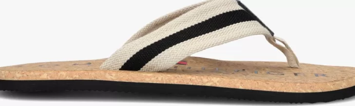 Shop TOMMY HILFIGER E Slippers Cork Beach Zwart