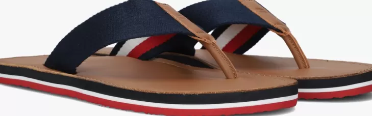 Cheap TOMMY HILFIGER E Slippers Elevated Beachh Blauw