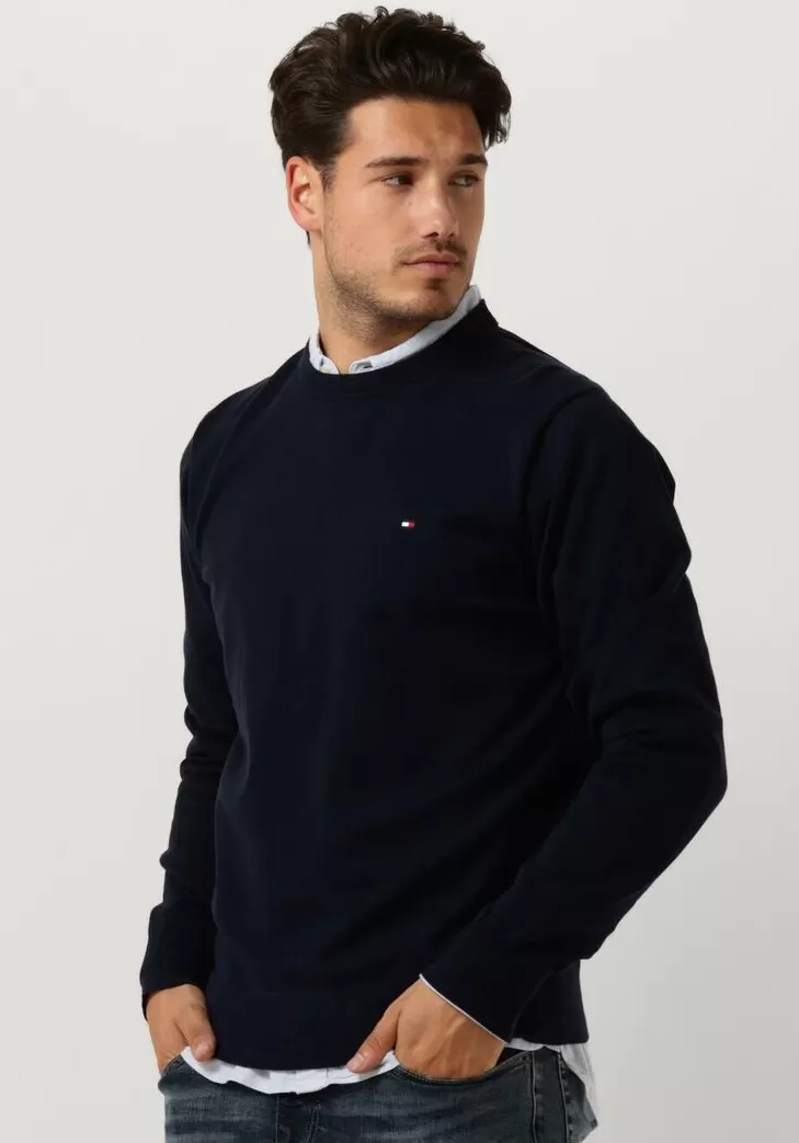 Cheap TOMMY HILFIGER E Sweater 1985 Crew Neck Sweater Donkerblauw