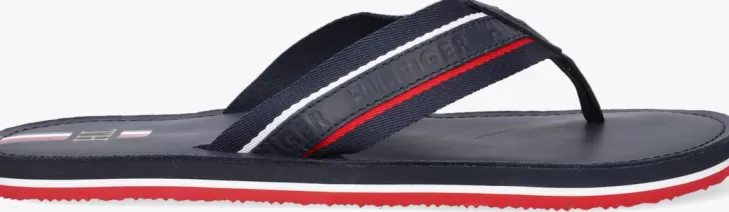 Best Sale TOMMY HILFIGER E Teenslippers Elevated Beach Flipflop Blauw