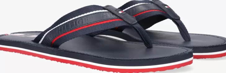 Best Sale TOMMY HILFIGER E Teenslippers Elevated Beach Flipflop Blauw