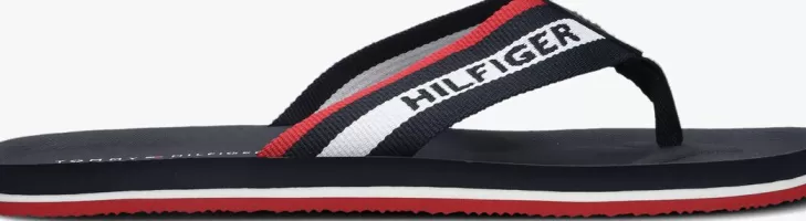 Online TOMMY HILFIGER E Teenslippers Sporty Molded Hilfiger Blauw