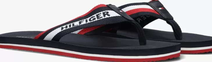 Online TOMMY HILFIGER E Teenslippers Sporty Molded Hilfiger Blauw