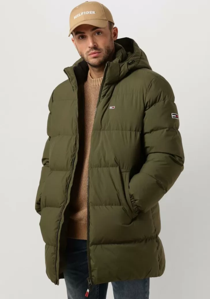 Store TOMMY JEANS E Gewatteerde Jas Tjm Essential Down Parka Groen