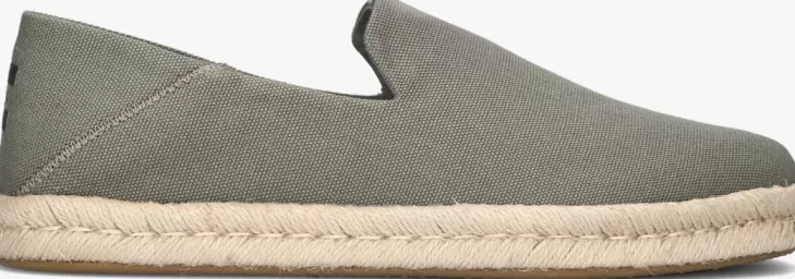 Cheap TOMS E Espadrilles Santiago Heren Groen