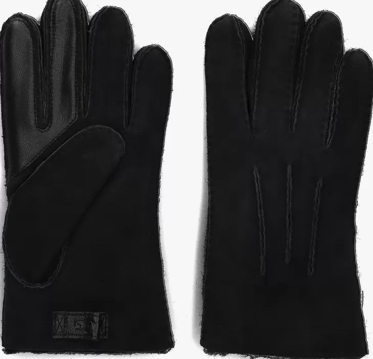 Best Sale UGG E Handschoenen Contrast Sheepskin Tech Glove Zwart