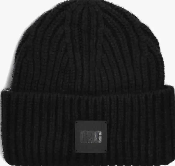 Best UGG E Muts Chunky Cuff Beanie Zwart