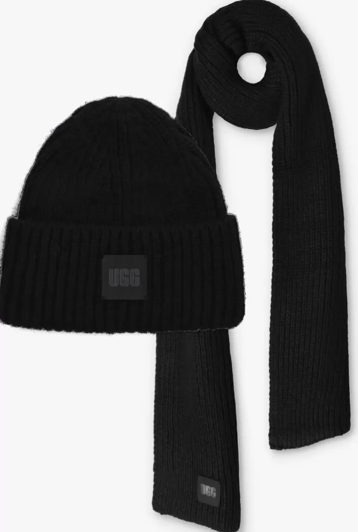 Dames UGG Mutsen^E Muts Chunky Rib Knit Set