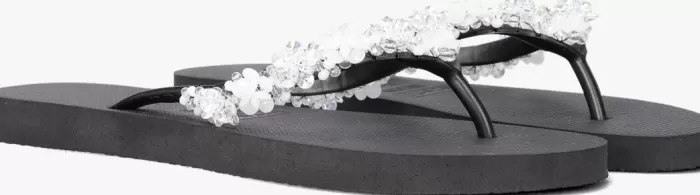 Dames UZURII Slippers^E Teenslippers Precious Bloom White