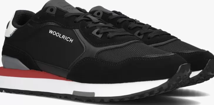 Hot WOOLRICH E Lage Sneakers Retro Sneaker Man Zwart