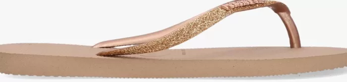 Dames HAVAIANAS Slippers^En Teenslippers Slim Glitter