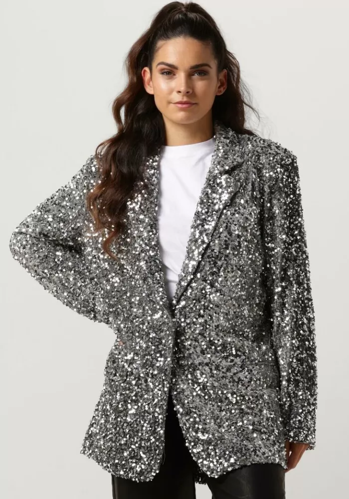 Dames NOTRE-V Blazers^En Blazer Nv-Christine Glitter Velvet Blazer