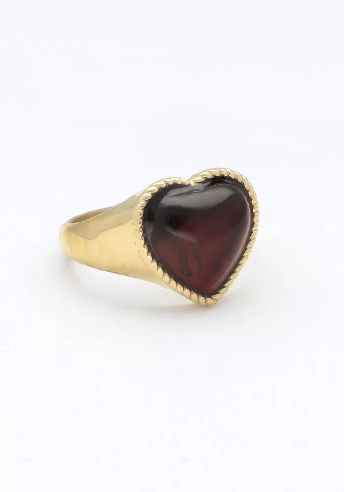 Dames NOTRE-V Sieraden^En Ring Omfw23-023 Heart Strass