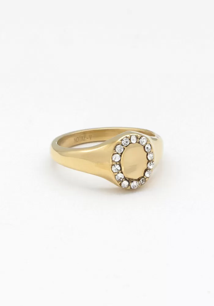 Dames NOTRE-V Sieraden^En Ring Ring Round Strass