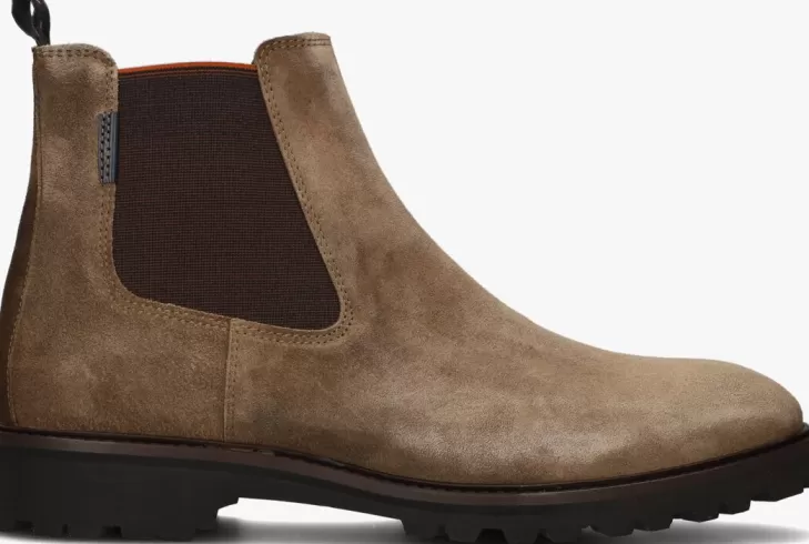 Discount FLORIS VAN BOMMEL Chelsea Boots Sfm-60018 Cognac