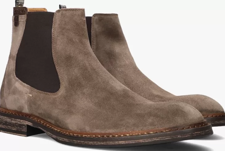 Cheap FLORIS VAN BOMMEL Chelsea Boots Sfm-60048 Taupe