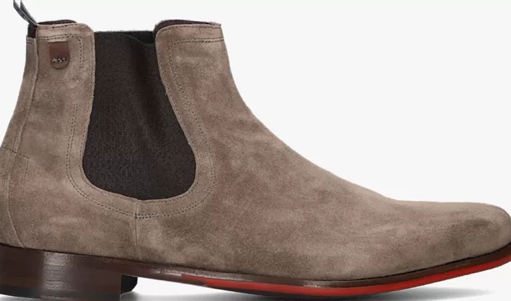 New FLORIS VAN BOMMEL Chelsea Boots Sfm-60052 Taupe