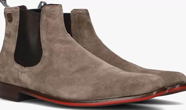 New FLORIS VAN BOMMEL Chelsea Boots Sfm-60052 Taupe