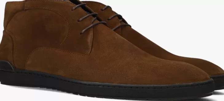 Online FLORIS VAN BOMMEL Veterschoenen Sfm-50108 Cognac