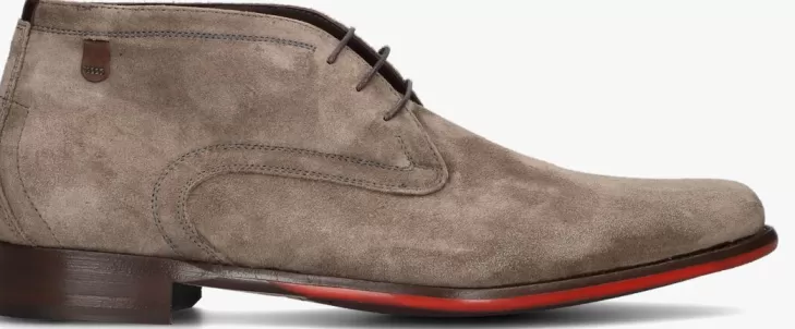 Fashion FLORIS VAN BOMMEL Veterschoenen Sfm-50148 Taupe