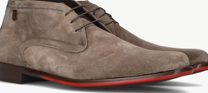 Fashion FLORIS VAN BOMMEL Veterschoenen Sfm-50148 Taupe