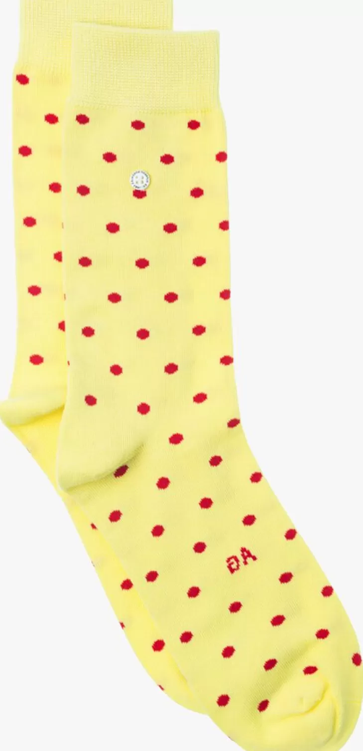 Best ALFREDO GONZALES Gele Sokken Dots Yellow Geel