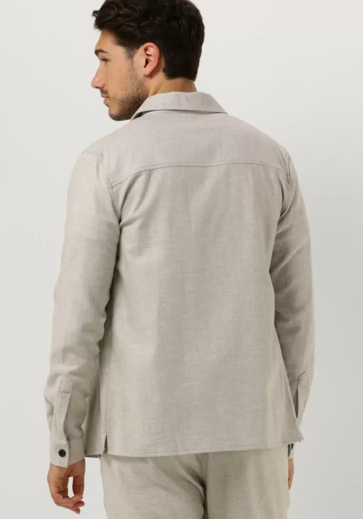 Shop GENTI Grijze Overshirt S8306-1956 Grijs