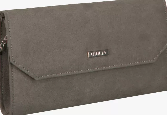 Dames GIULIA Clutches^Grijze Clutch G.Handbag