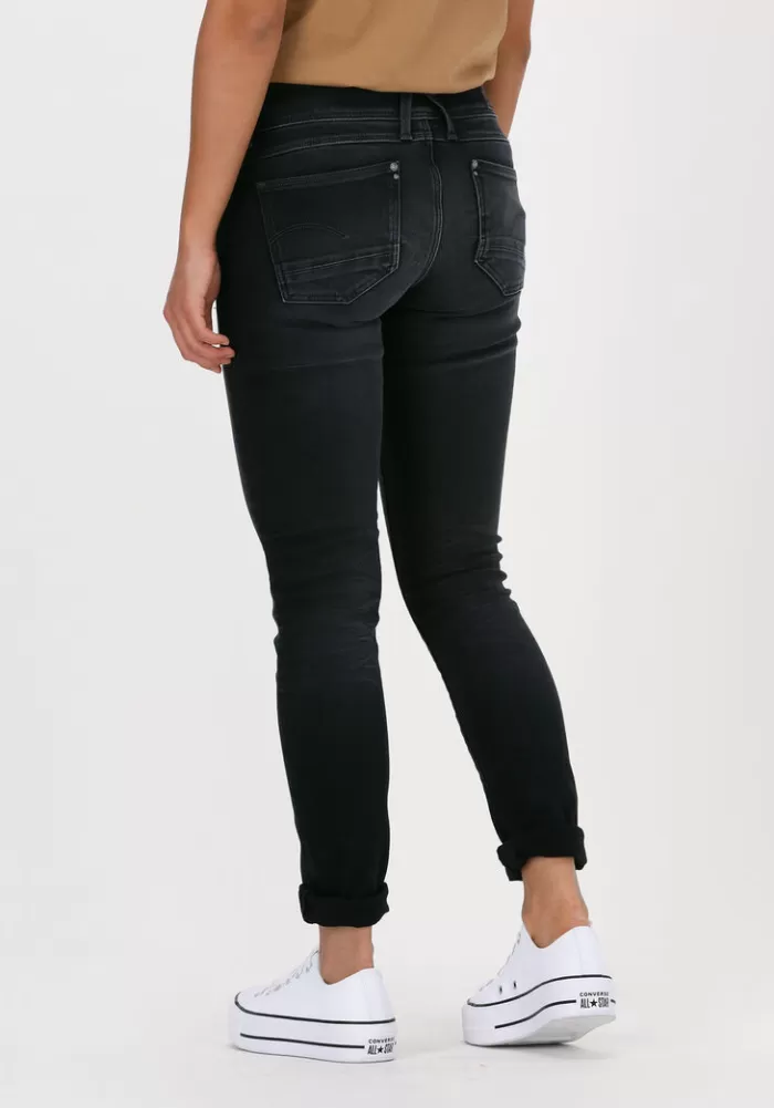 Dames G-STAR RAW Jeans^Grijze Skinny Jeans Lynn Mid Skinny Wmn