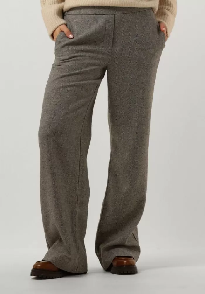 Dames MSCH COPENHAGEN Broeken^Grijze Pantalon Mschillune Long Pants