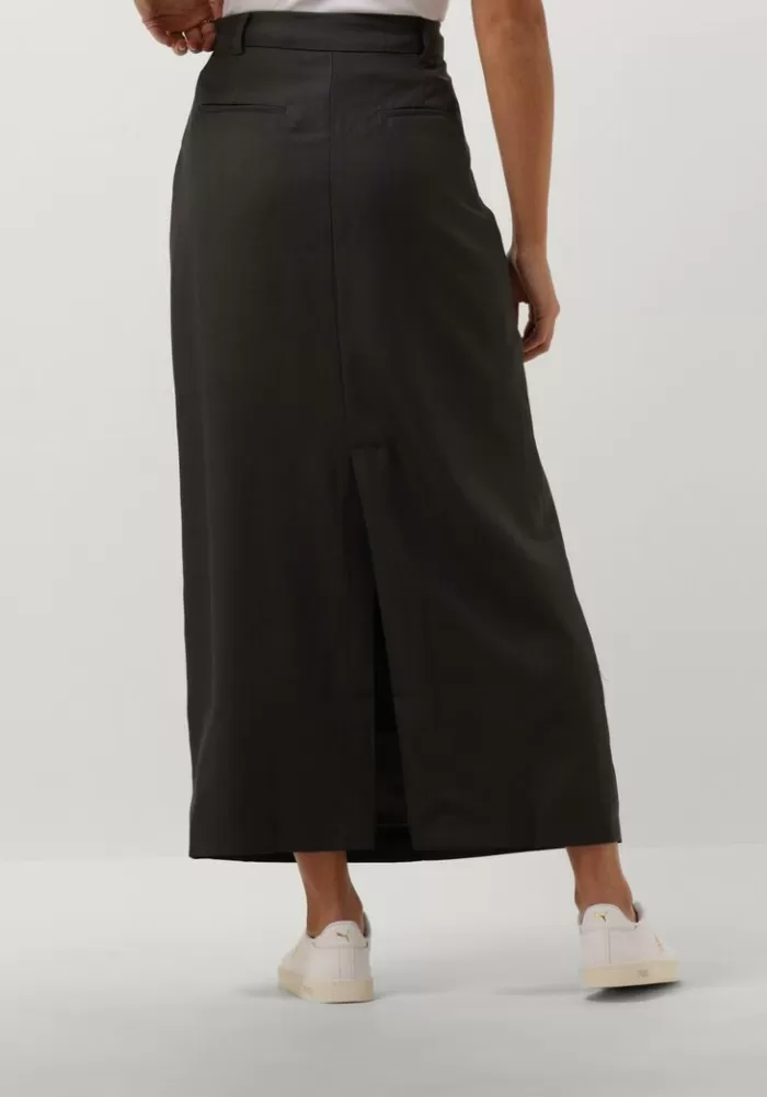 Dames NEO NOIR Rokken^Grijze Maxirok Vipse Melange Skirt