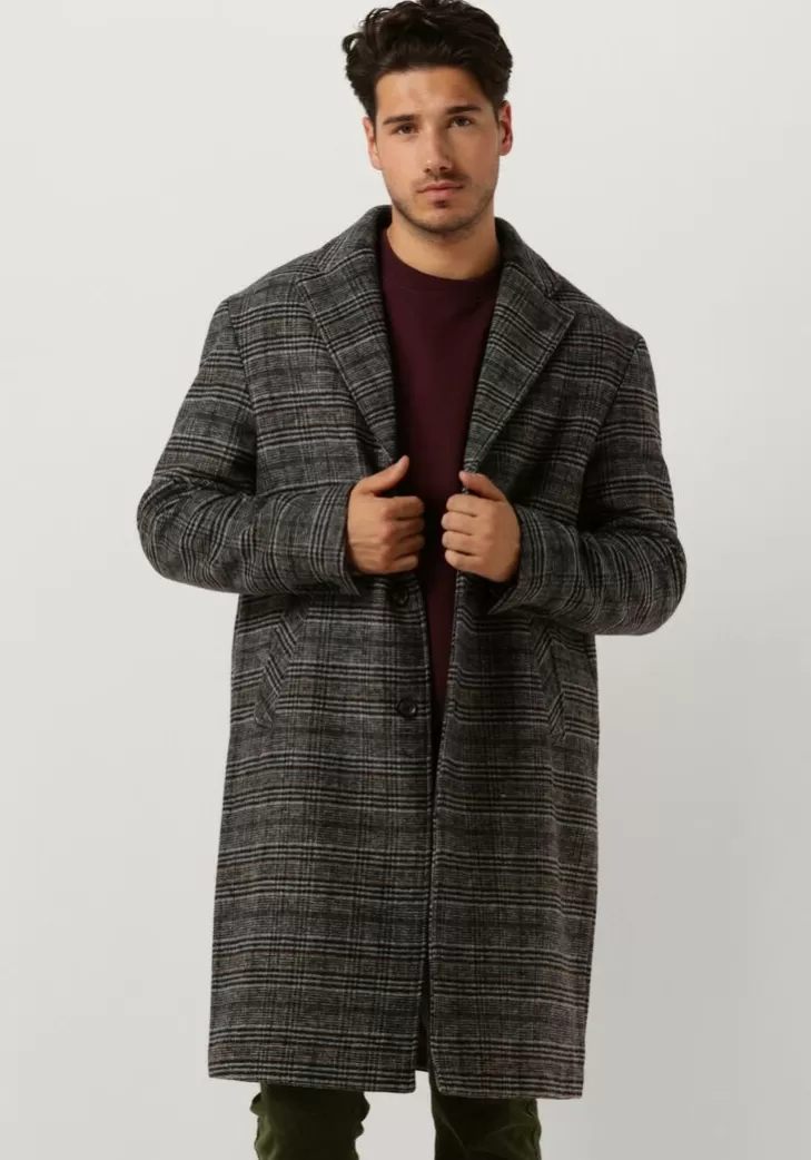 Cheap SCOTCH & SODA Grijze Mantel Hairy Boucle Overcoat Grijs