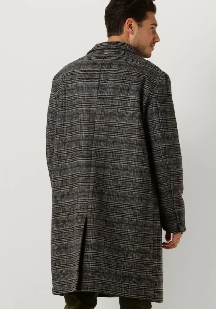 Cheap SCOTCH & SODA Grijze Mantel Hairy Boucle Overcoat Grijs