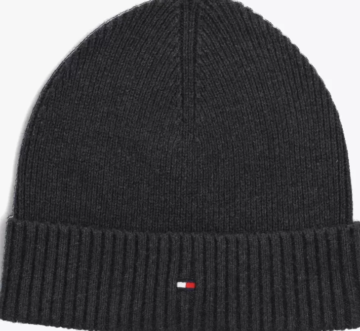 Sale TOMMY HILFIGER Grijze Muts Essential Flag Beanie Grijs