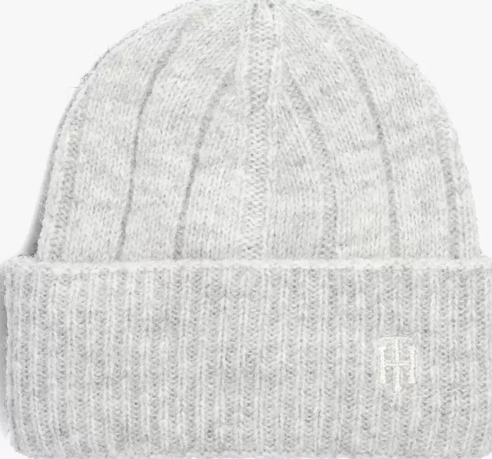 Dames TOMMY HILFIGER Mutsen^Grijze Muts Timeless Beanie