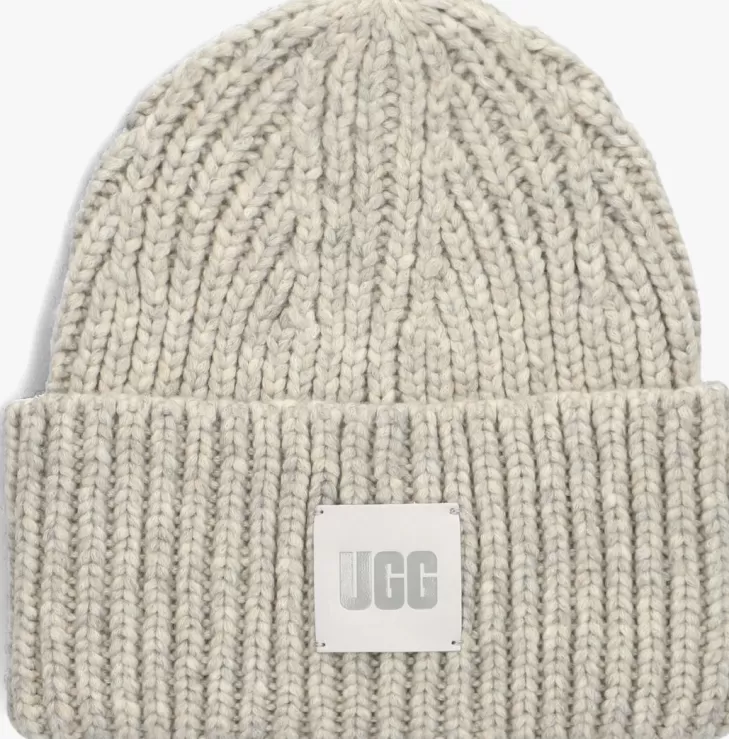 Sale UGG Grijze Muts Chunky Cuff Beanie Grijs