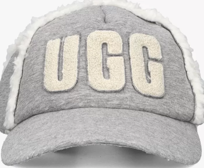 Dames UGG Petten^Grijze Pet Bondfed Fleece Baseball Cap