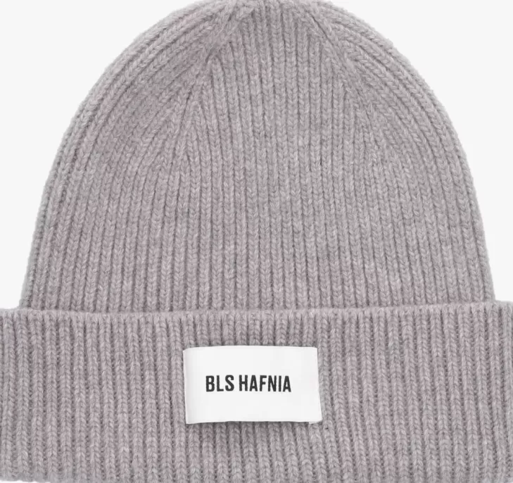 Hot BLS HAFNIA Lichtgrijze Muts Classic Beanie Lichtgrijs