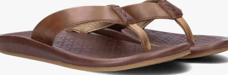 New OLUKAI Slippers Ilikai Cognac