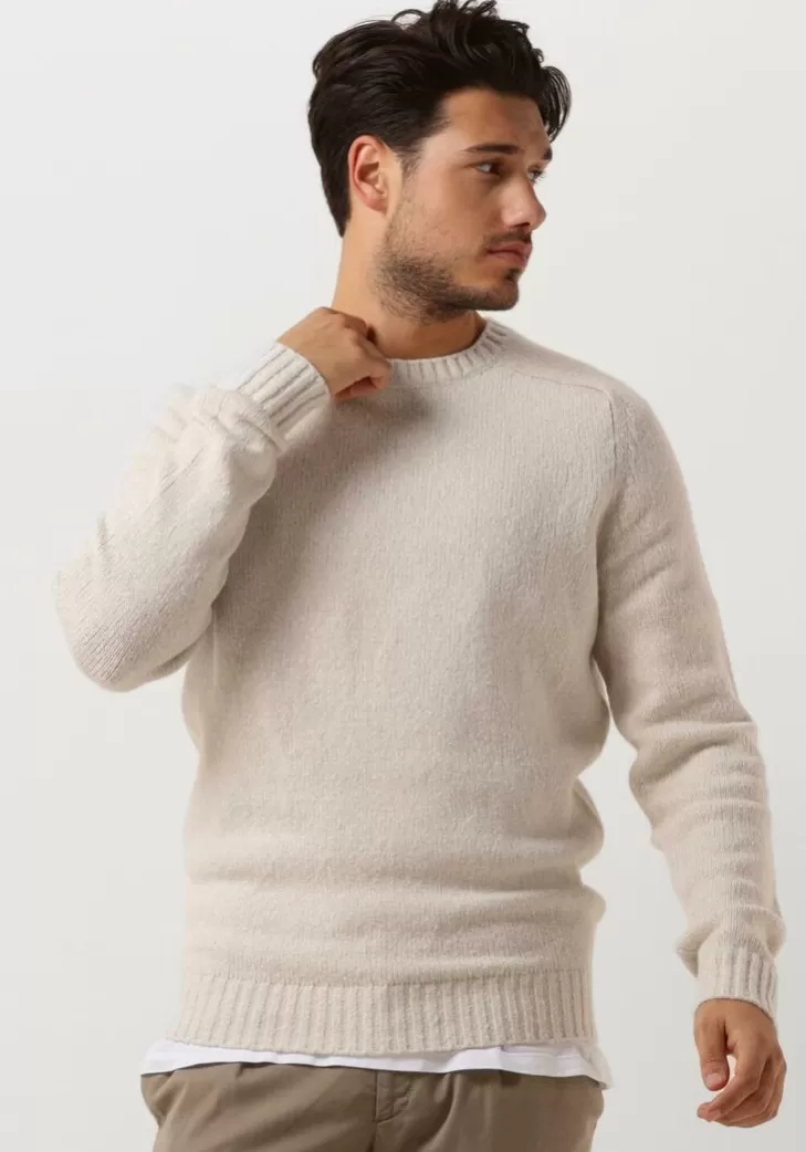 Sale PROFUOMO Trui Pullover Crew Neck Zand