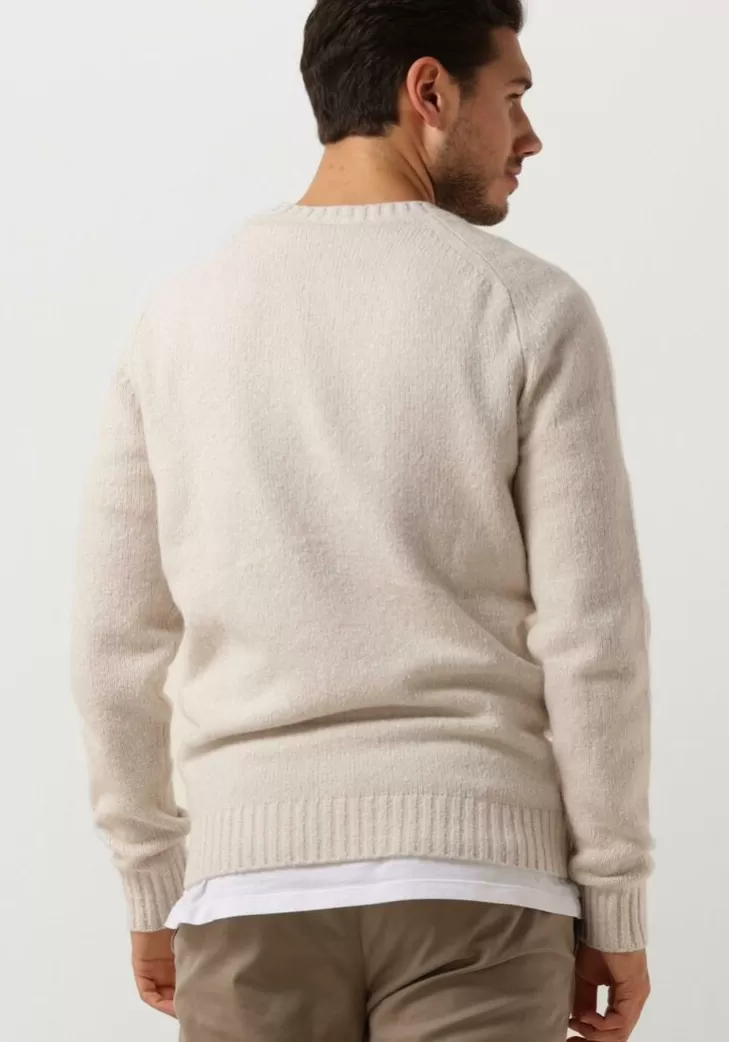 Sale PROFUOMO Trui Pullover Crew Neck Zand