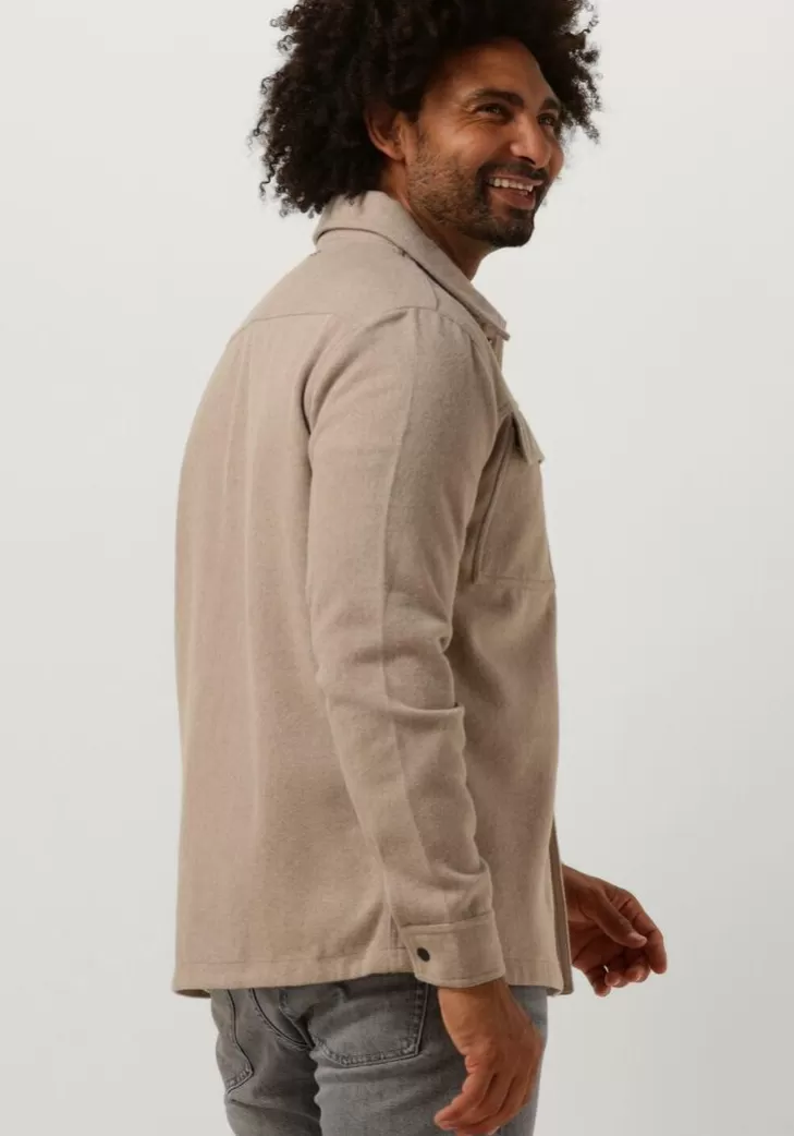 New PUREWHITE Overshirt Wool Look Overshirt With Pocket At Front Zand