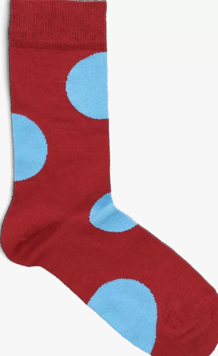 Fashion HAPPY SOCKS Rode Sokken Jumbo Dot Rood