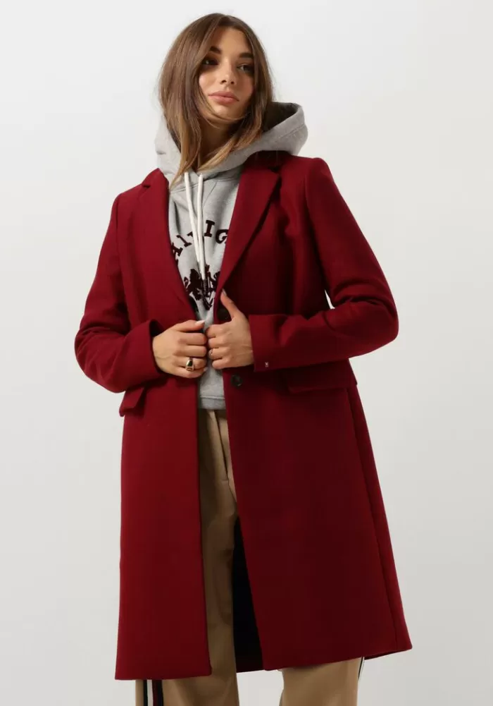 Dames TOMMY HILFIGER Jassen^Rode Mantel Wool Blend Classic Coat